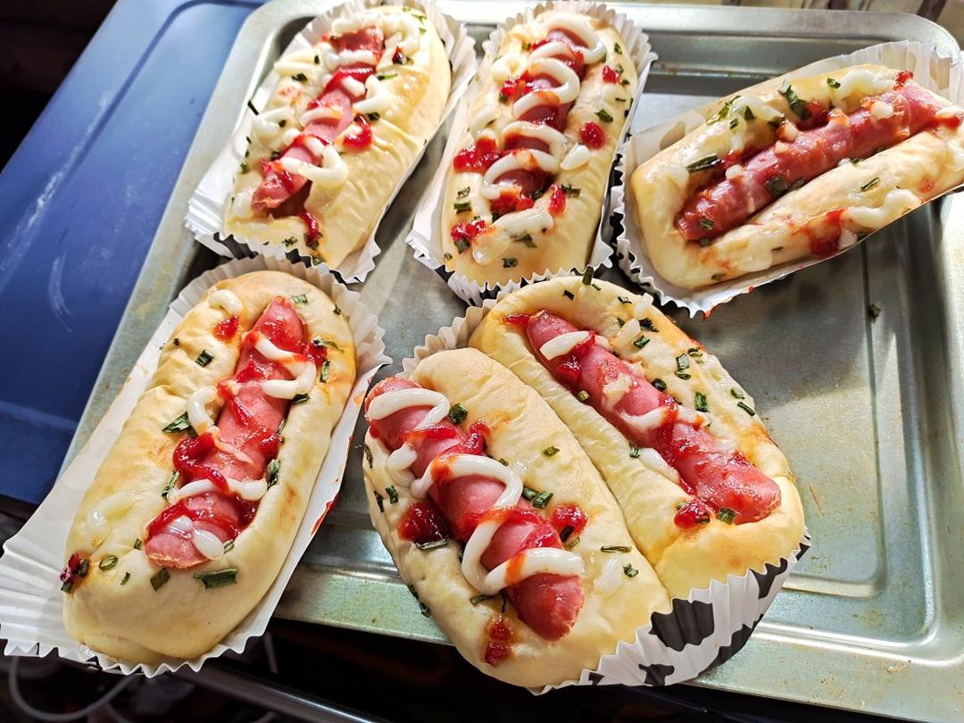 香葱火腿肉松面包