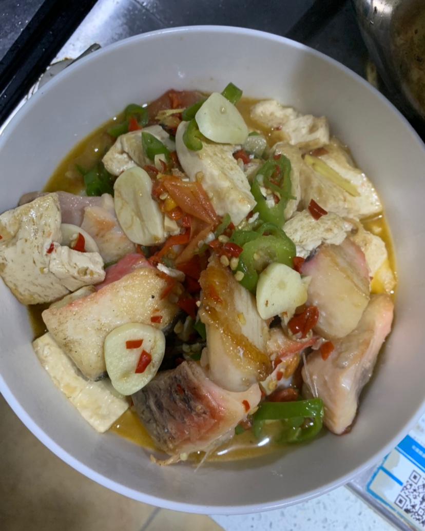 豆腐焖鱼