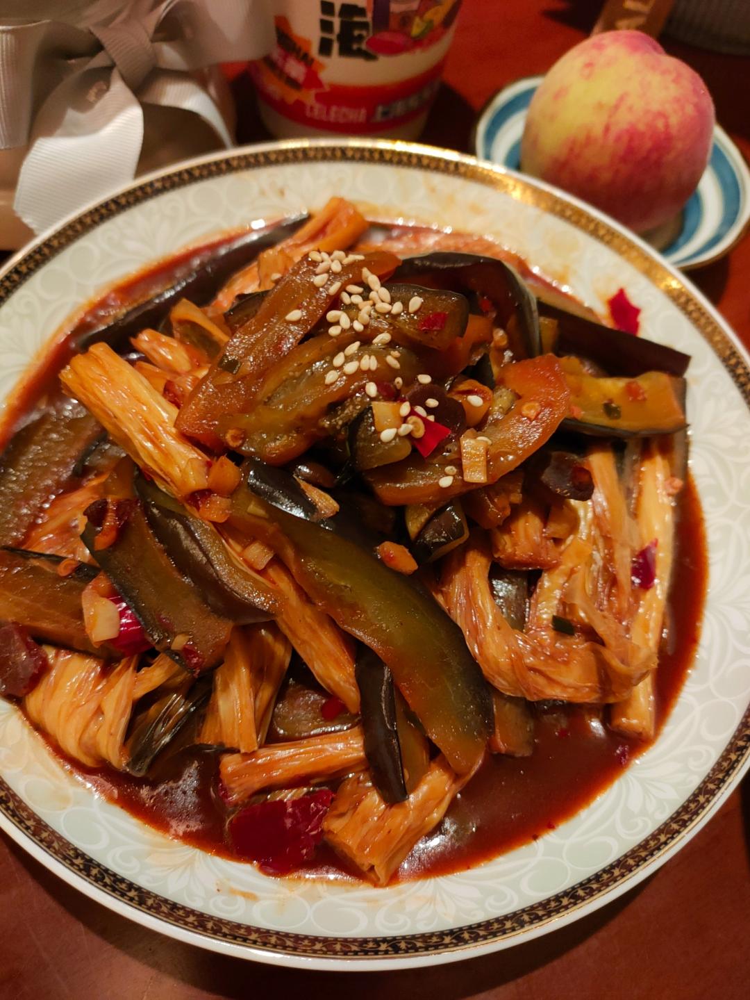 鱼香茄子极简版💜