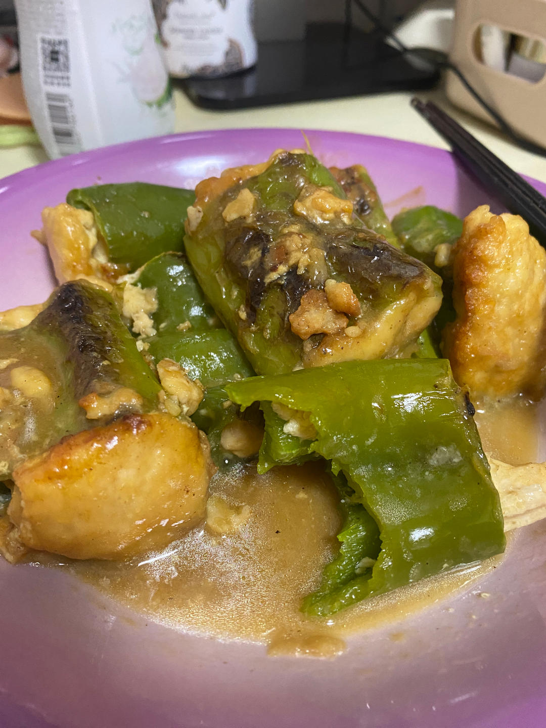 销魂青椒酿肉【超级下饭】