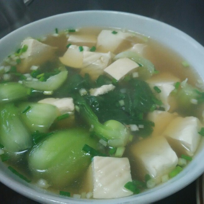 青菜豆腐汤