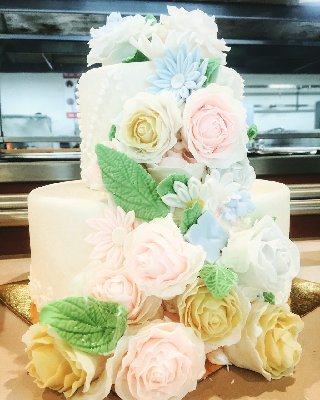 wedding cake 婚礼翻糖蛋糕的做法