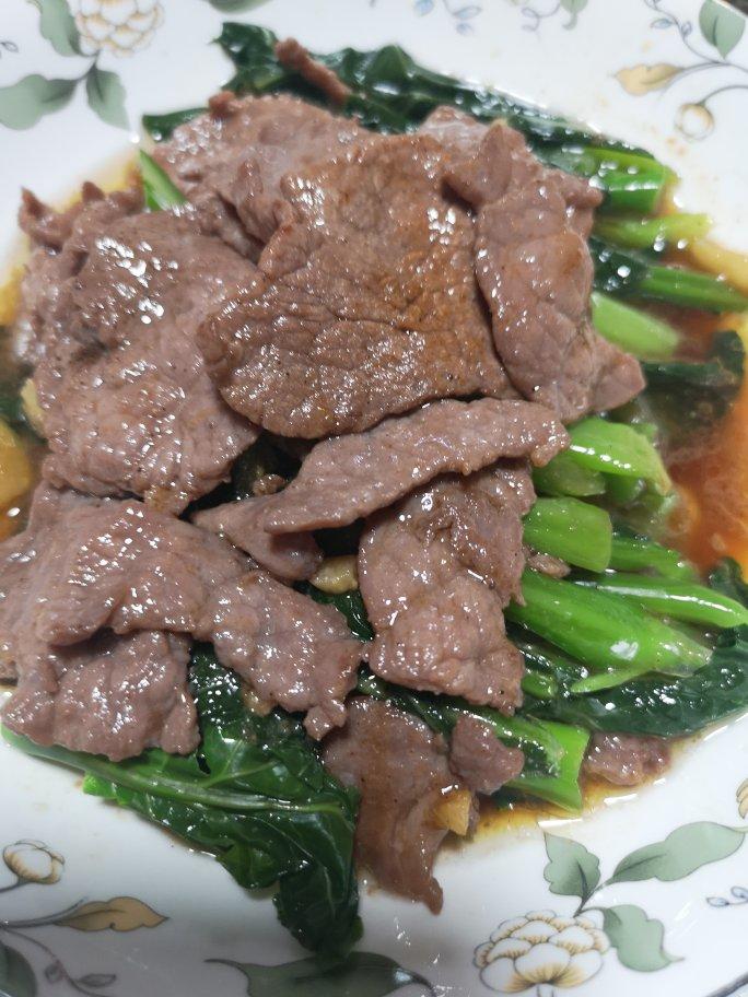 蚝油芥兰牛肉