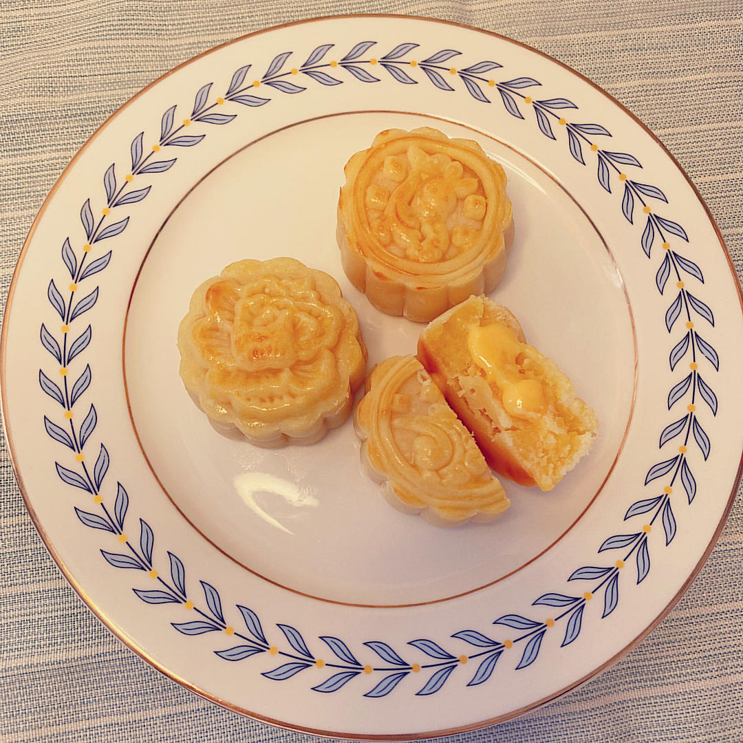 流心奶黄月饼（无吉士粉/转化糖浆版本）【曼食慢语】