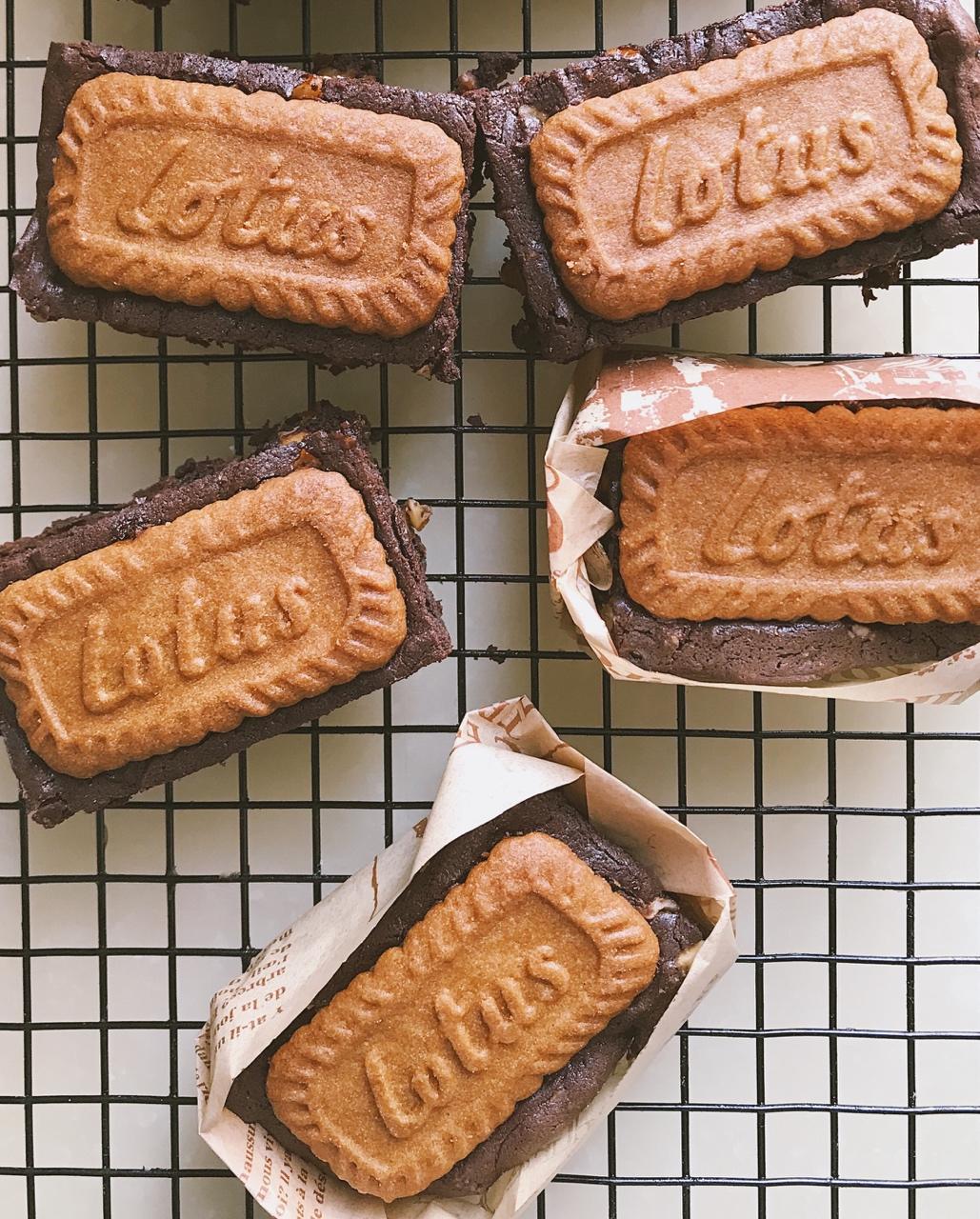 ㊙️巧克力控必入‼️零失误的焦糖饼干布朗尼‼️