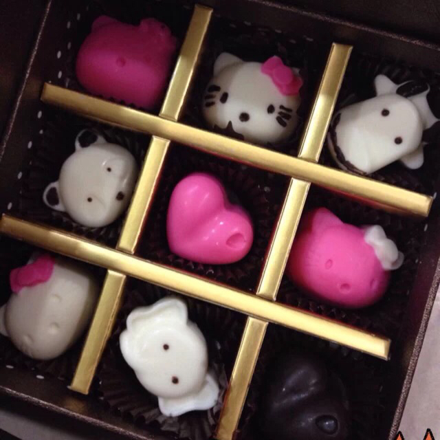 粉红哥做的diy巧克力