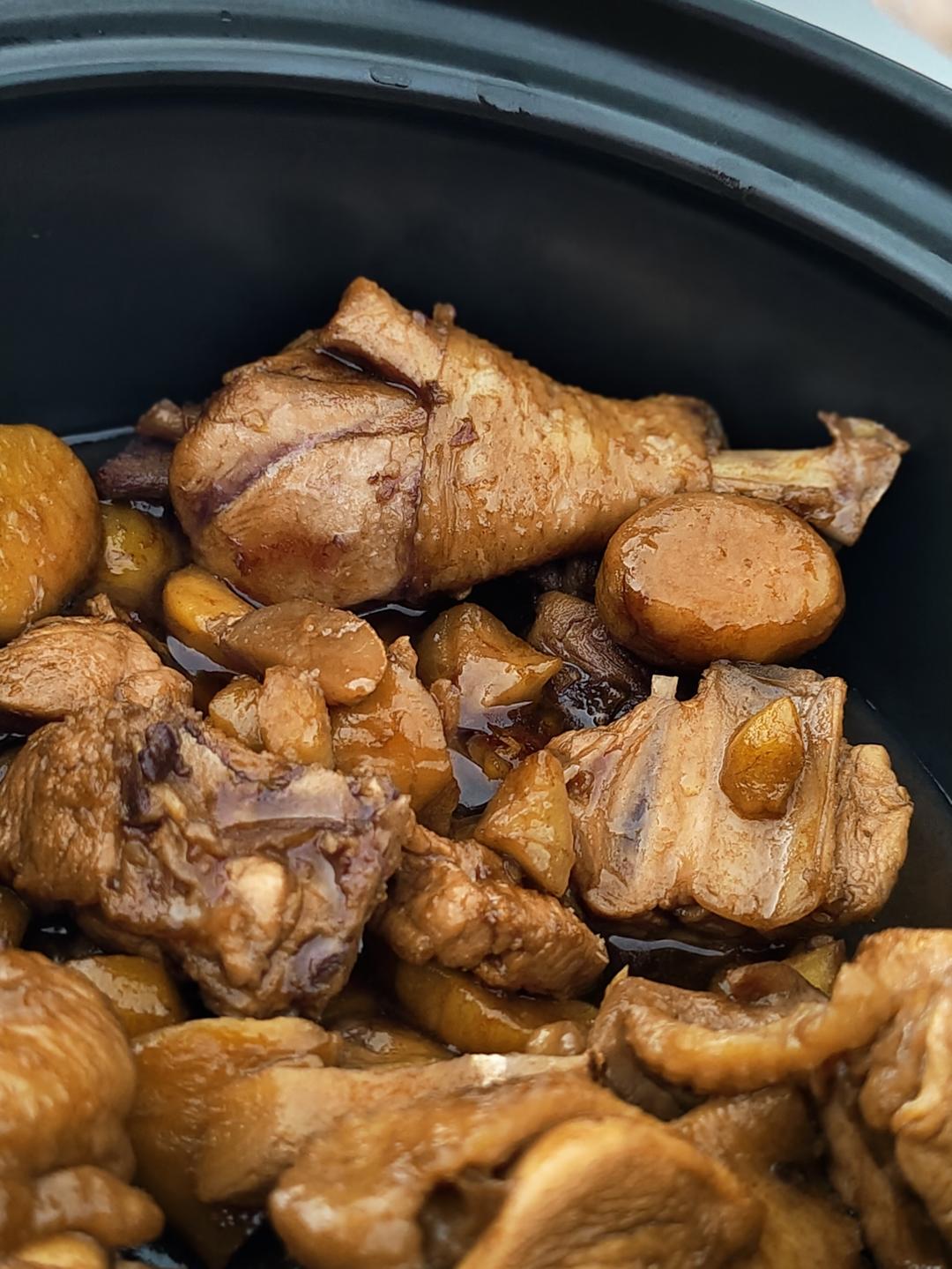 【栗子烧鸡】鸡肉都给你吃，栗子归我~