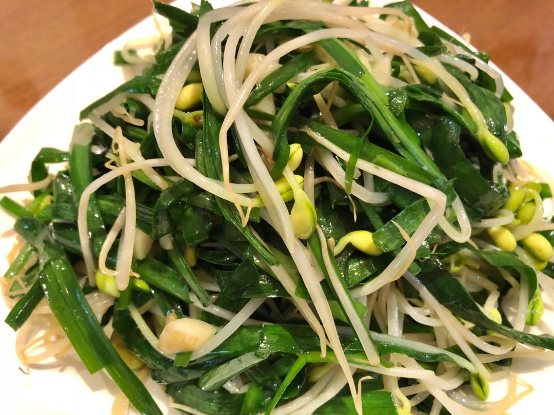 家常菜 韭菜炒豆芽 annie_54un做的韭菜炒豆芽
