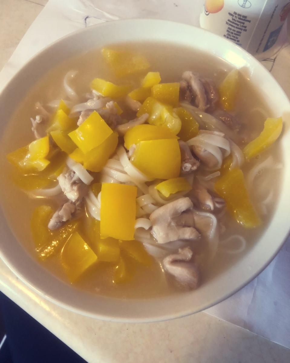 彩椒鸡腿面