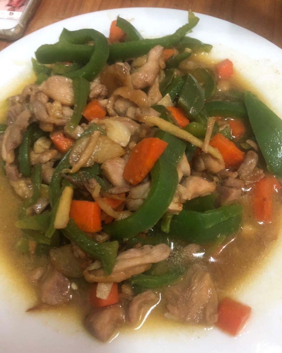 青椒鸡肉胡萝卜