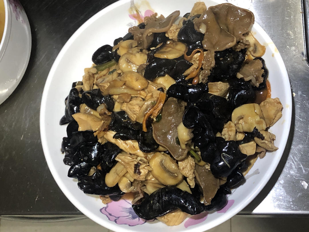 红烧蘑菇/炒口蘑