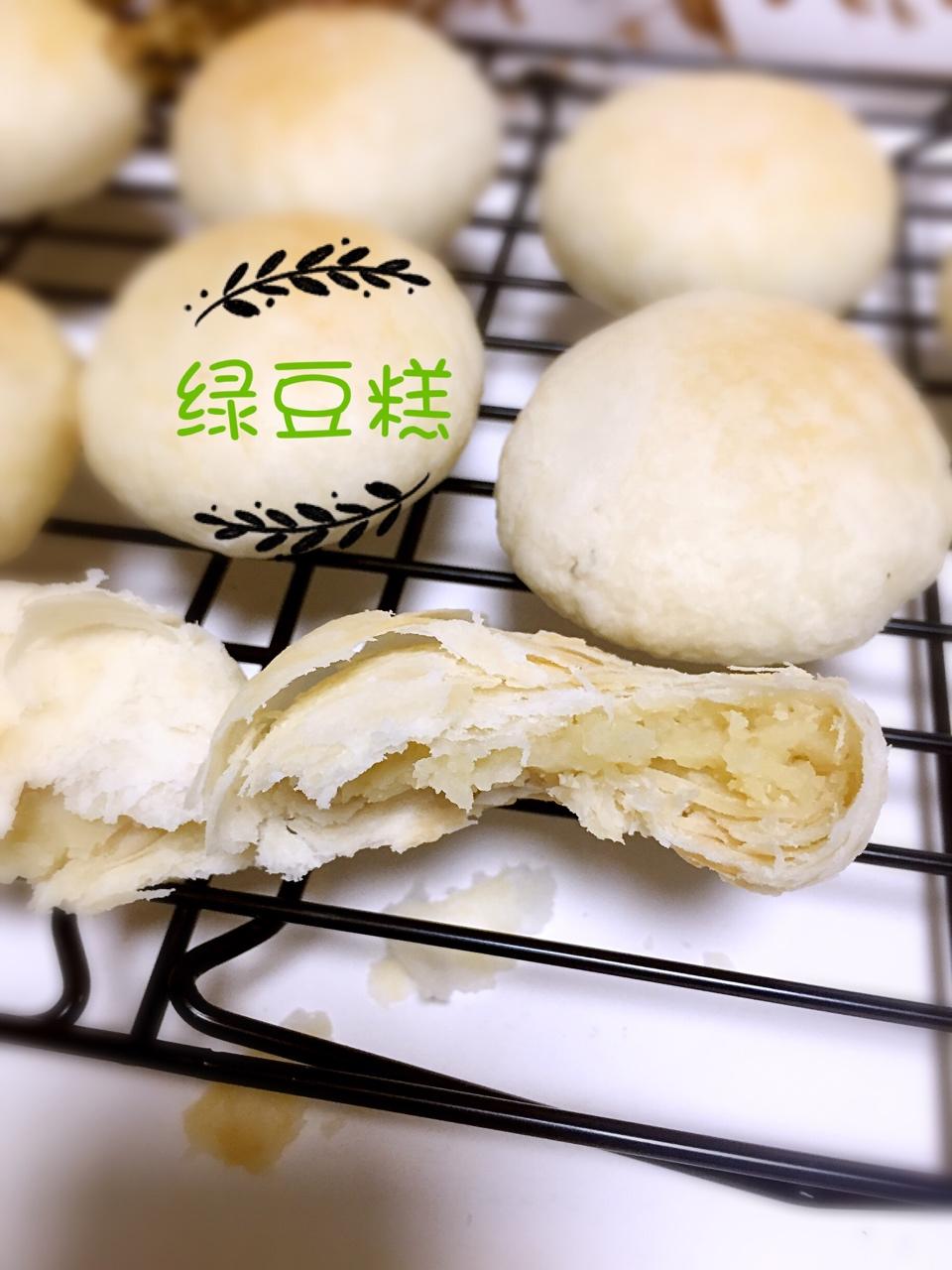 酥皮绿豆饼   酥得掉渣渣