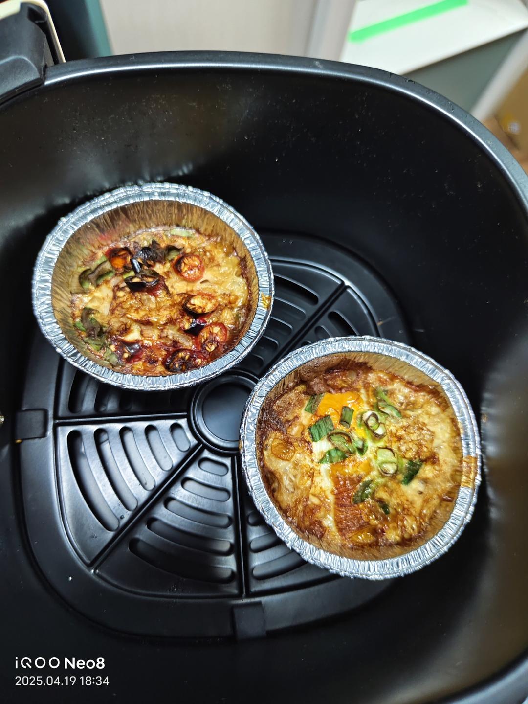 虾仁烤蛋（空气炸锅）