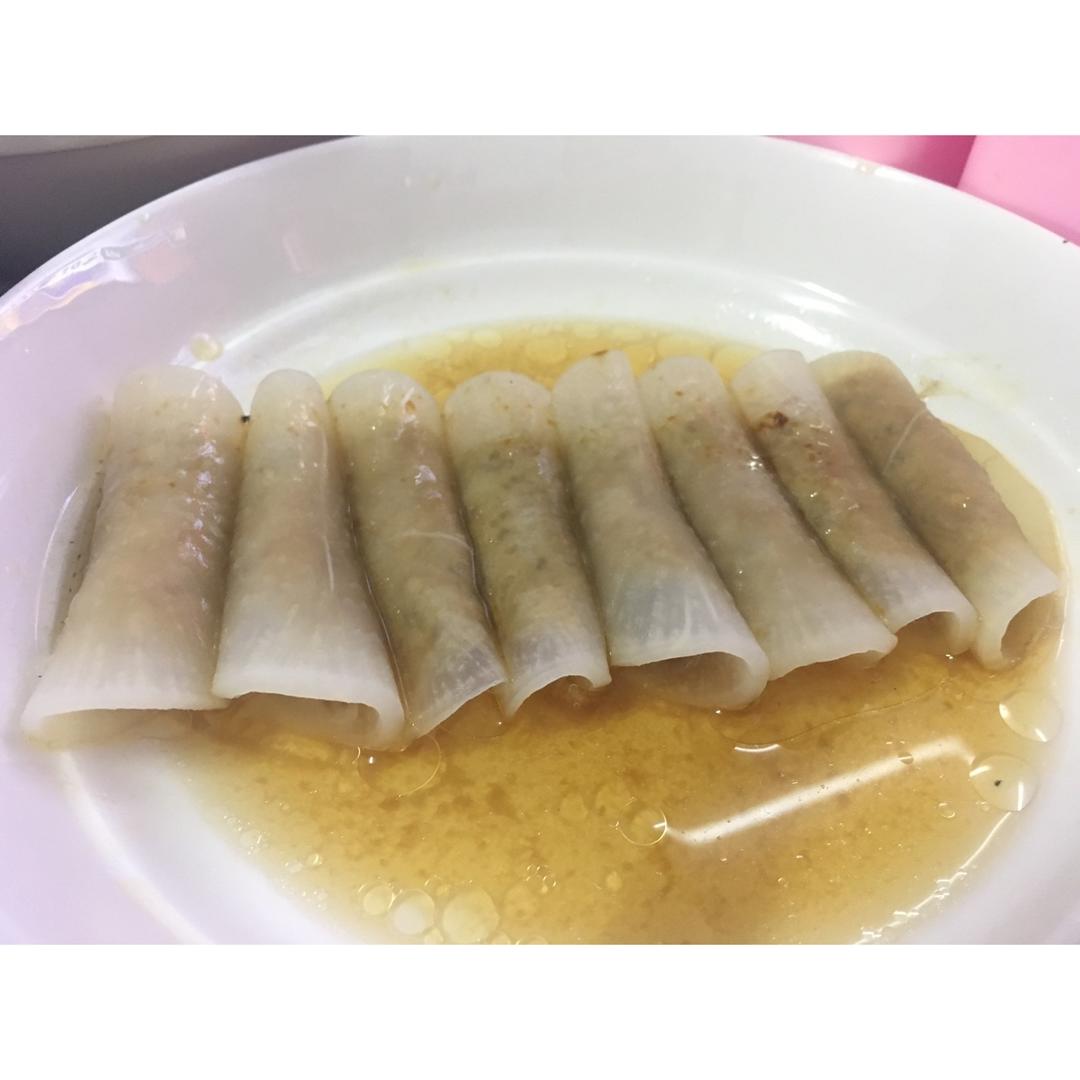清蒸萝卜肉卷