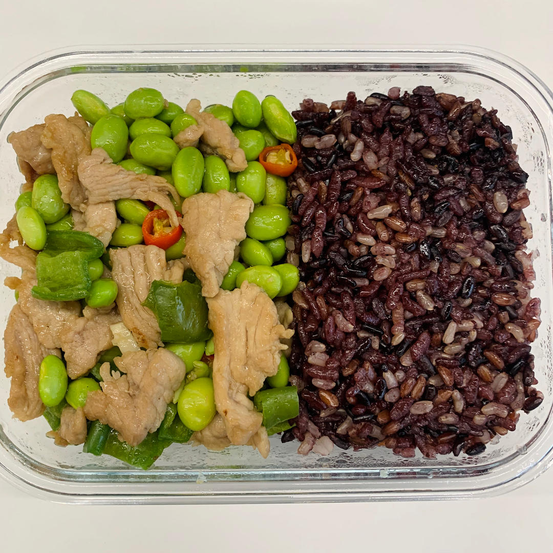 毛豆炒肉（超简单）