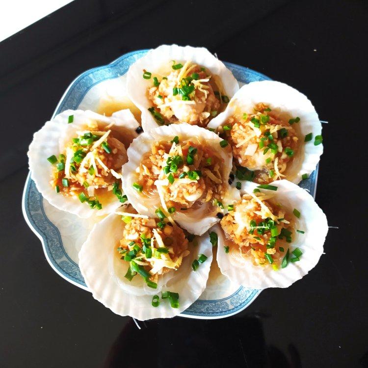 清蒸新鲜大扇贝😻