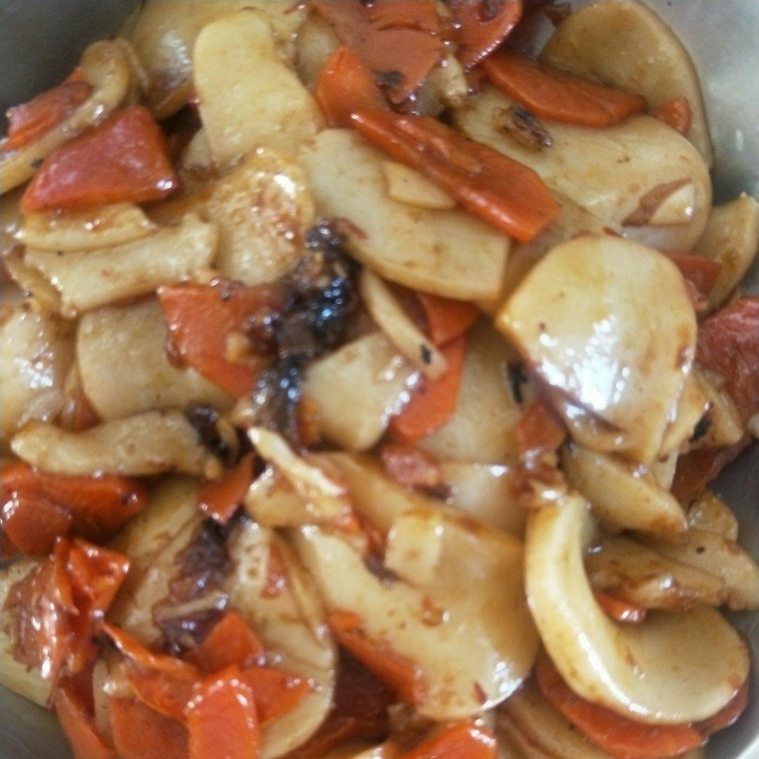 中式微辣炒年糕片