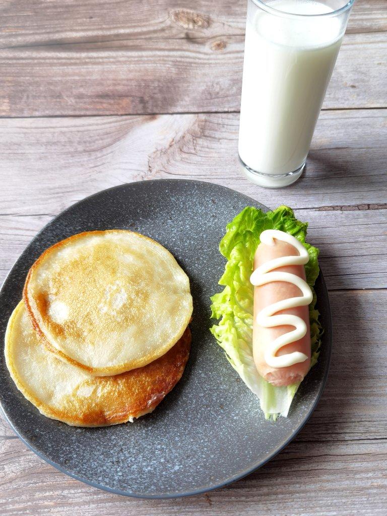 不用和面的【奶香糯米饼】