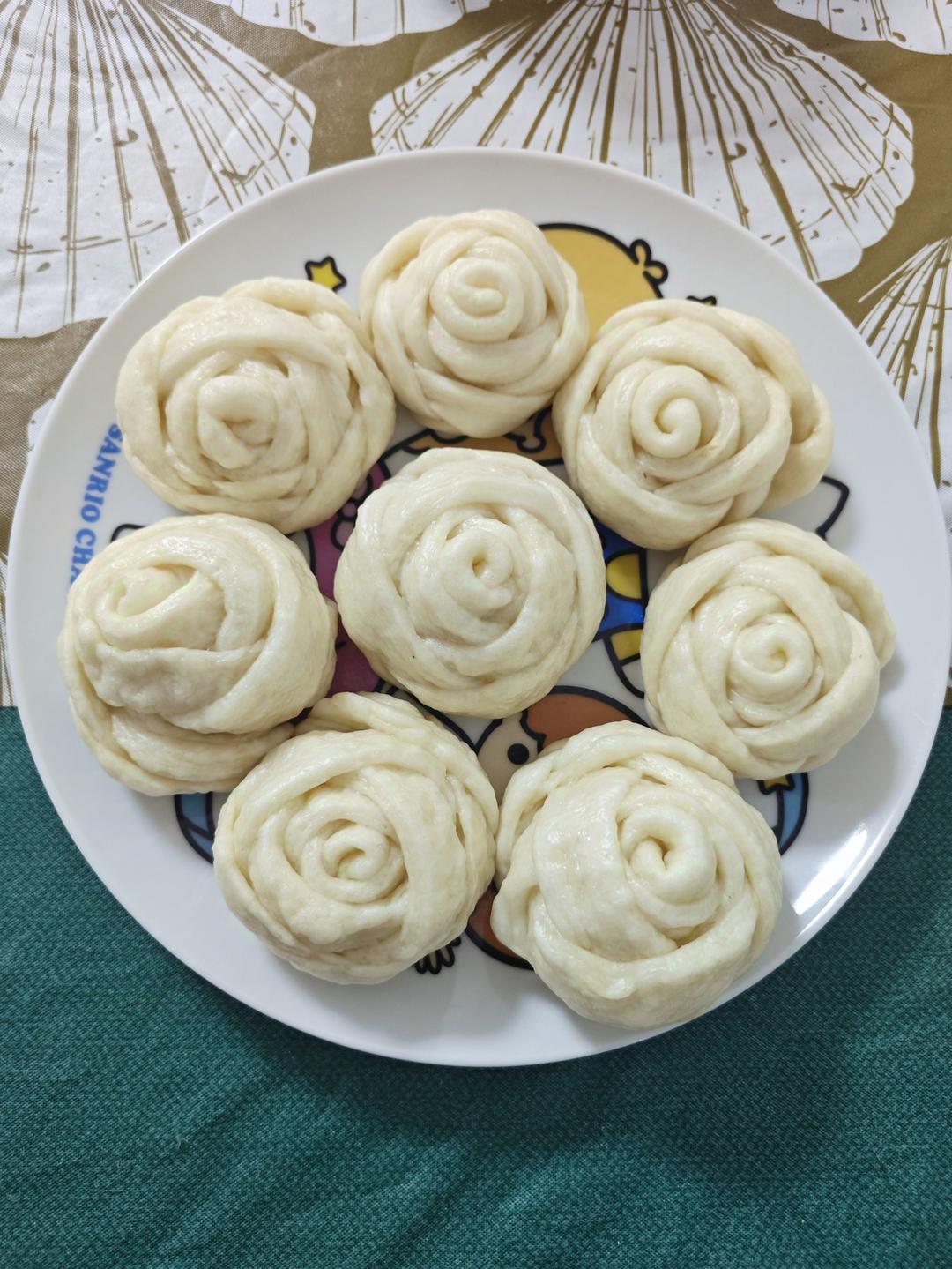花朵馒头 一次醒发 快手面食 附细节视频详解