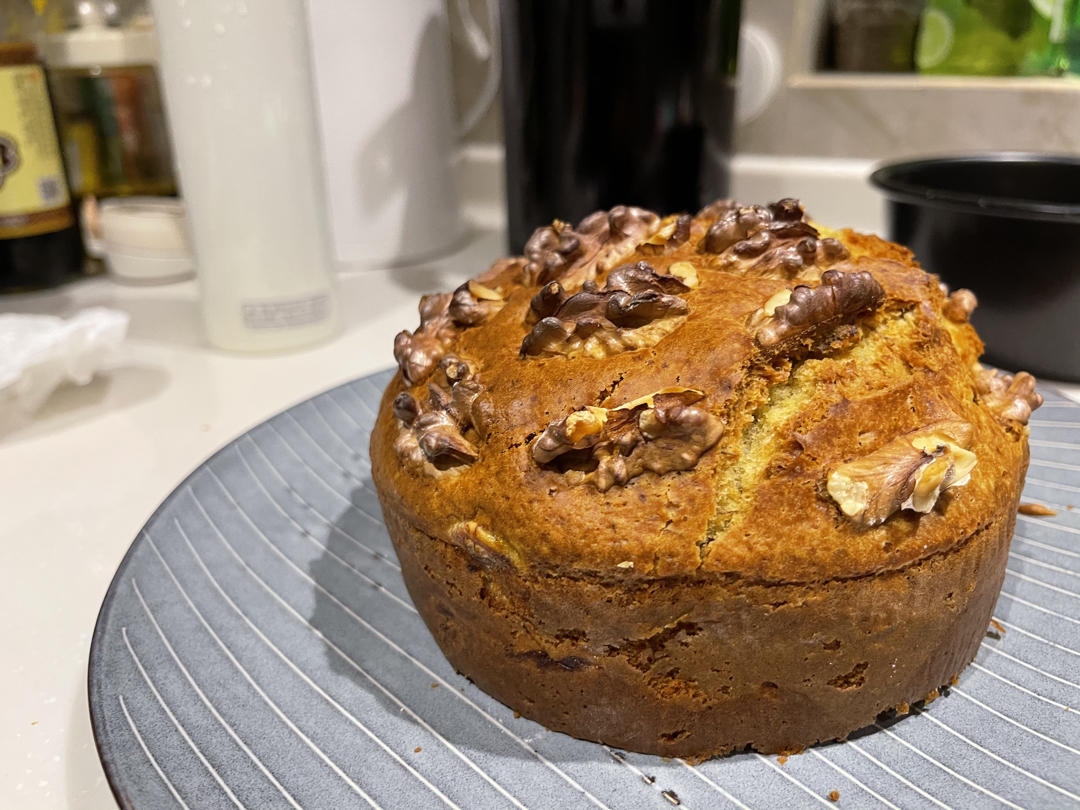 香蕉核桃蛋糕（低油少糖健康版）