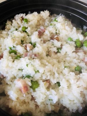 立夏咸肉青豆糯米饭的做法 步骤4