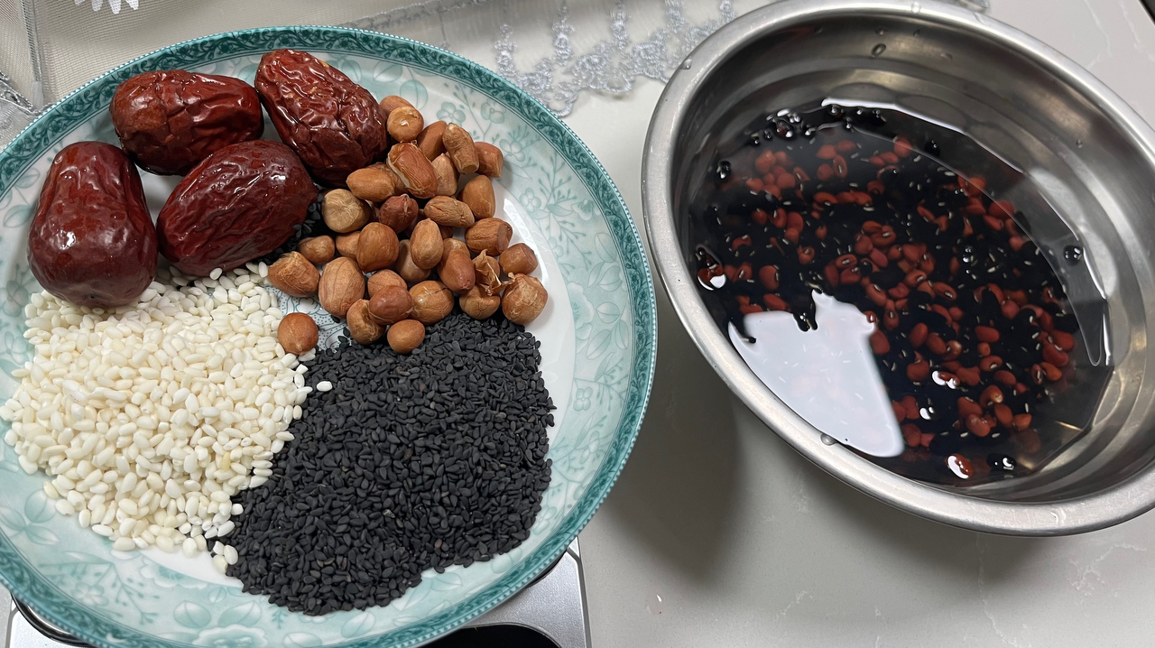 黑豆豇豆（花豇豆）豆浆的做法