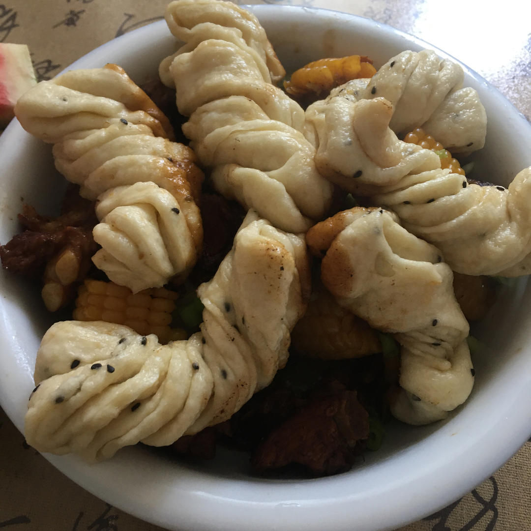 排骨豆角焖卷子