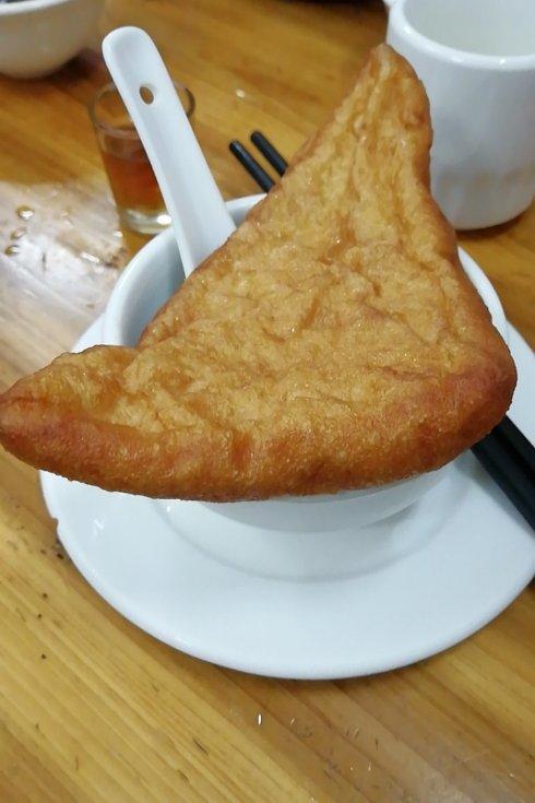 分享作品 晚餐2019年3月3日 油炸豆饼角 捞