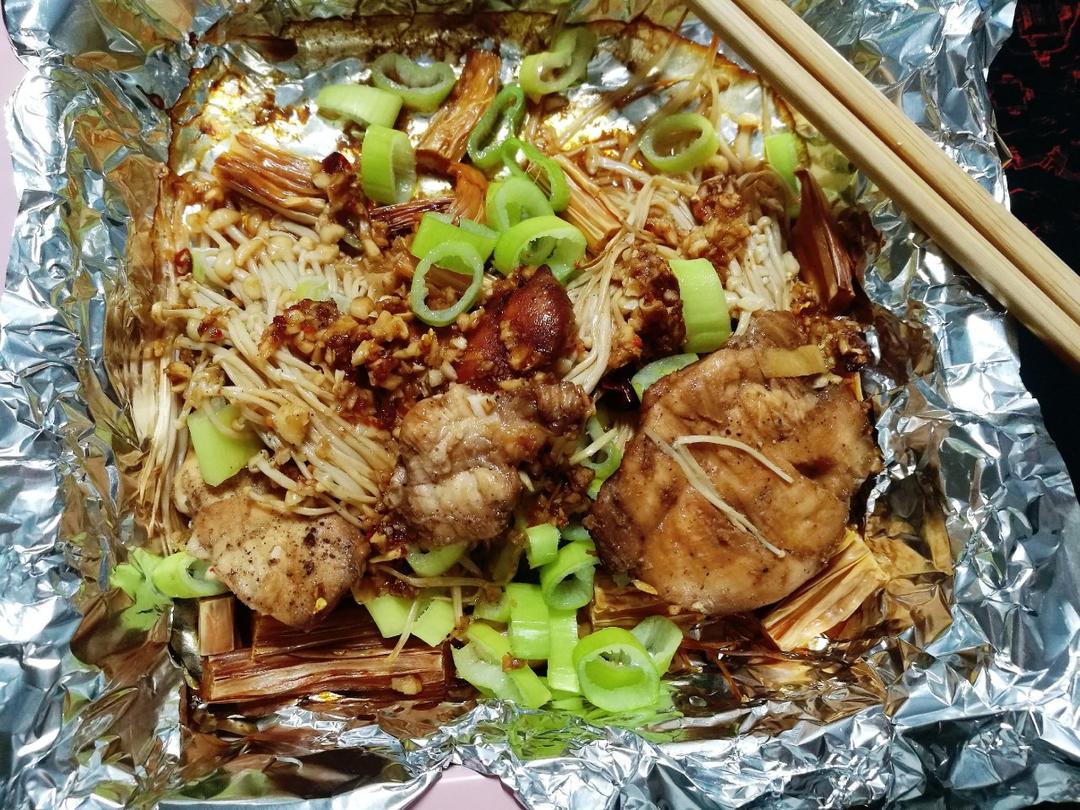 蒜蓉烤金针菇（烤箱版）