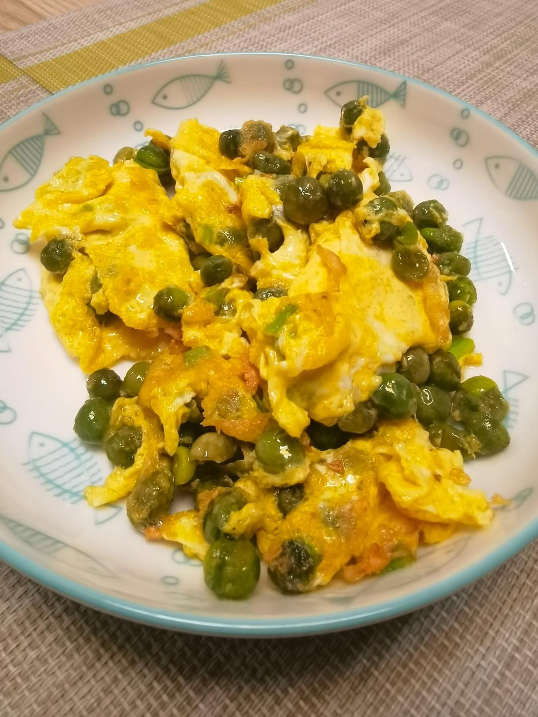 豌豆炒鸡蛋