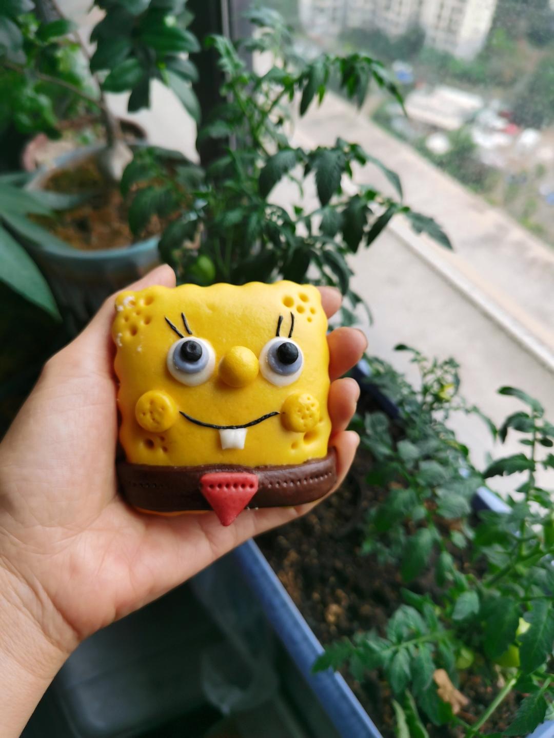 海绵宝宝荷叶夹馒头