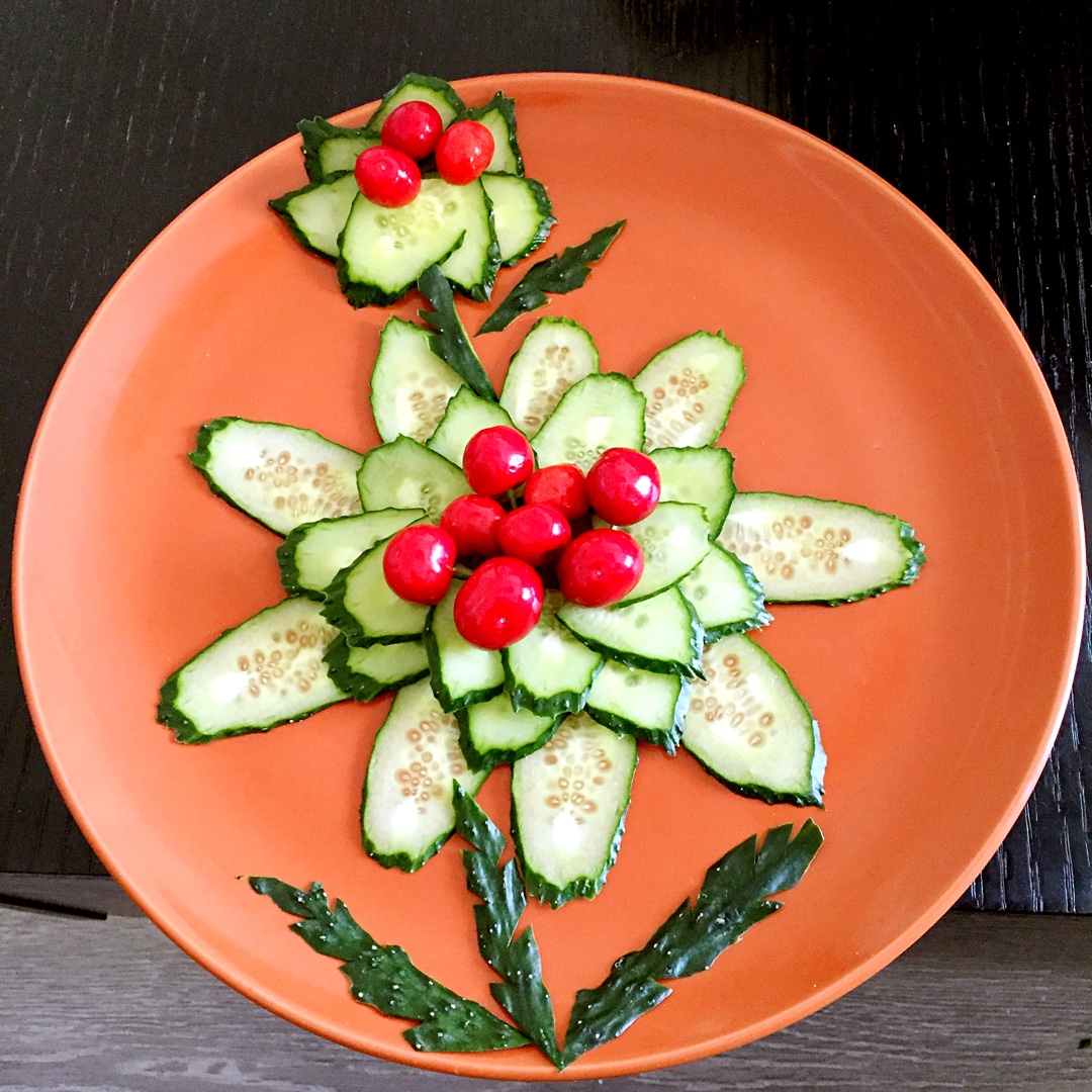 黄瓜造型摆盘的全部作品