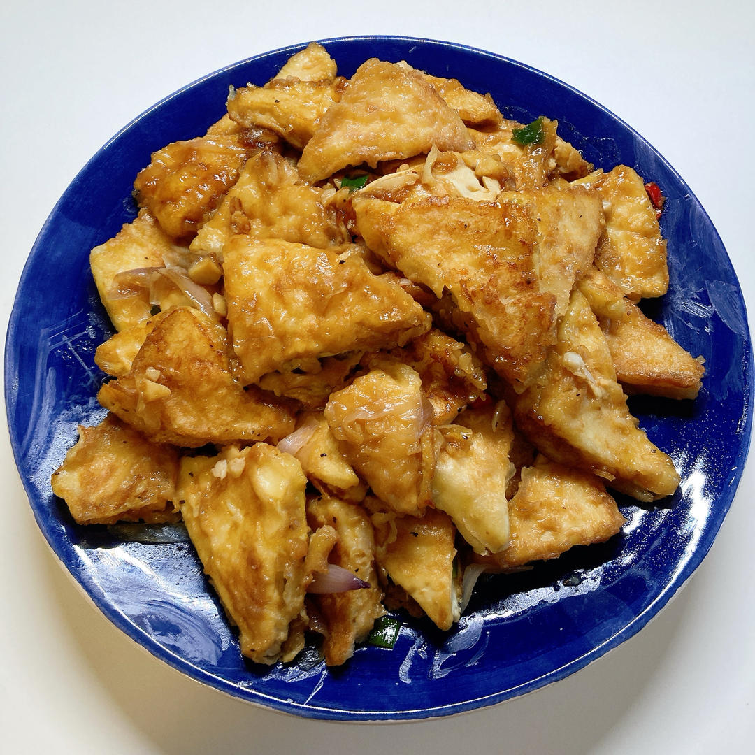 焖煎豆腐