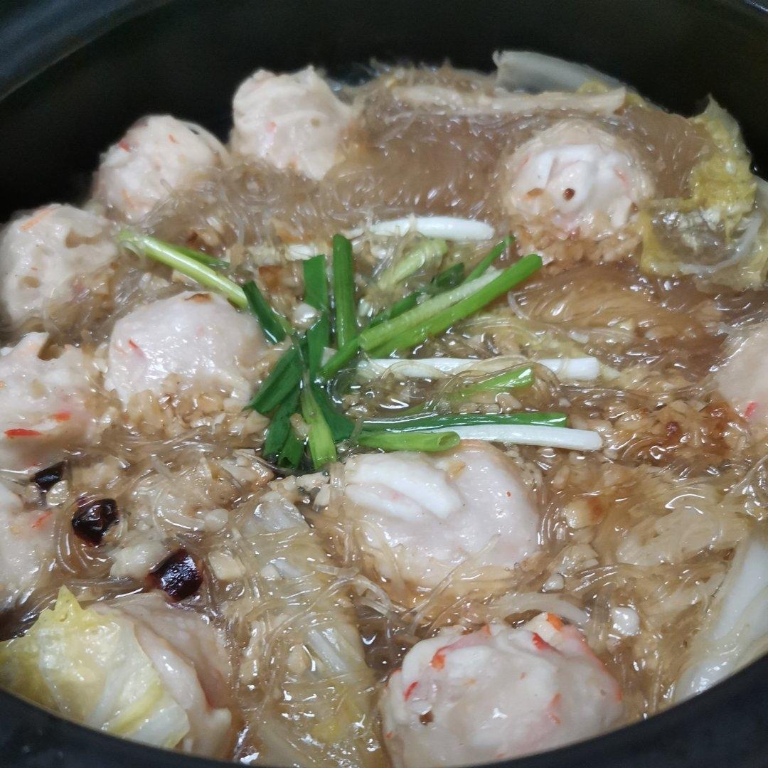 蒜蓉虾滑煲