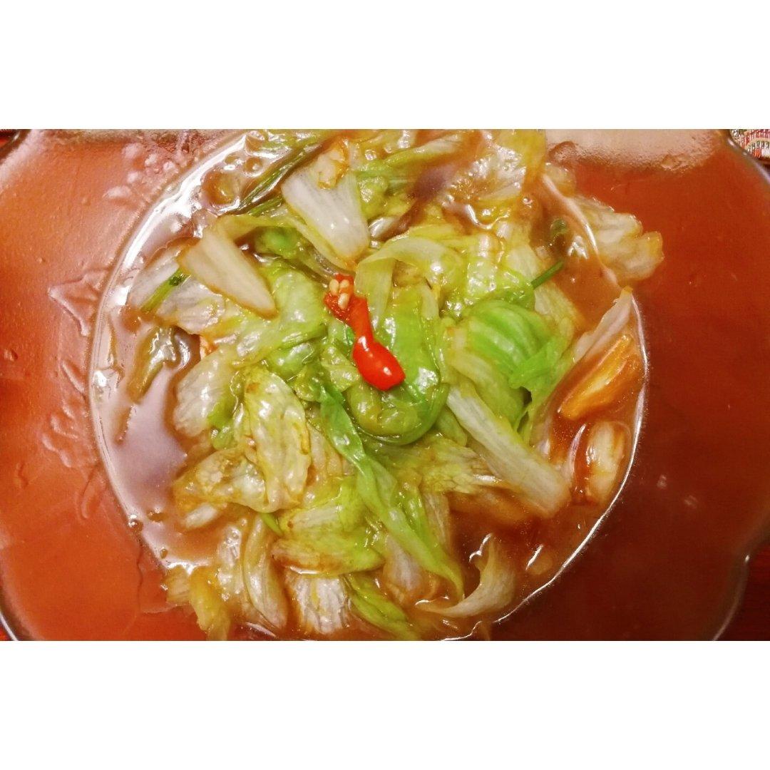 白灼生菜