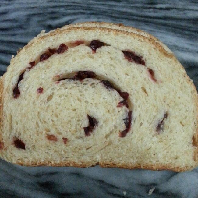 蔓越莓全麦吐司（橄榄油）的做法