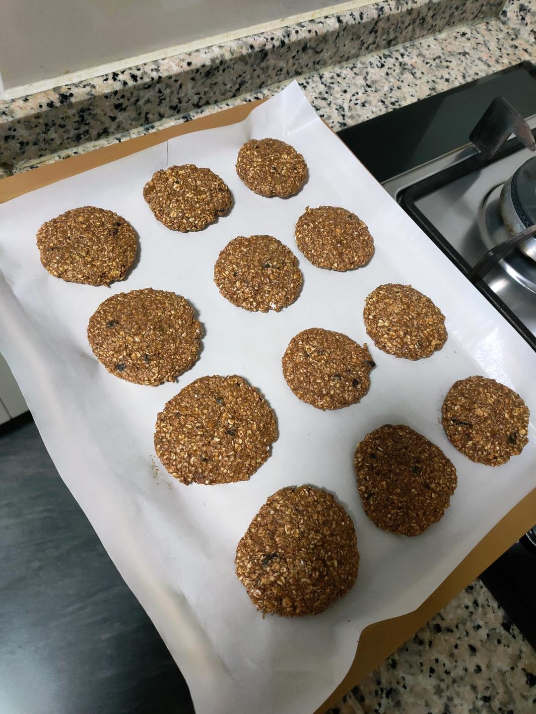低卡减脂｜香蕉燕麦可可饼干