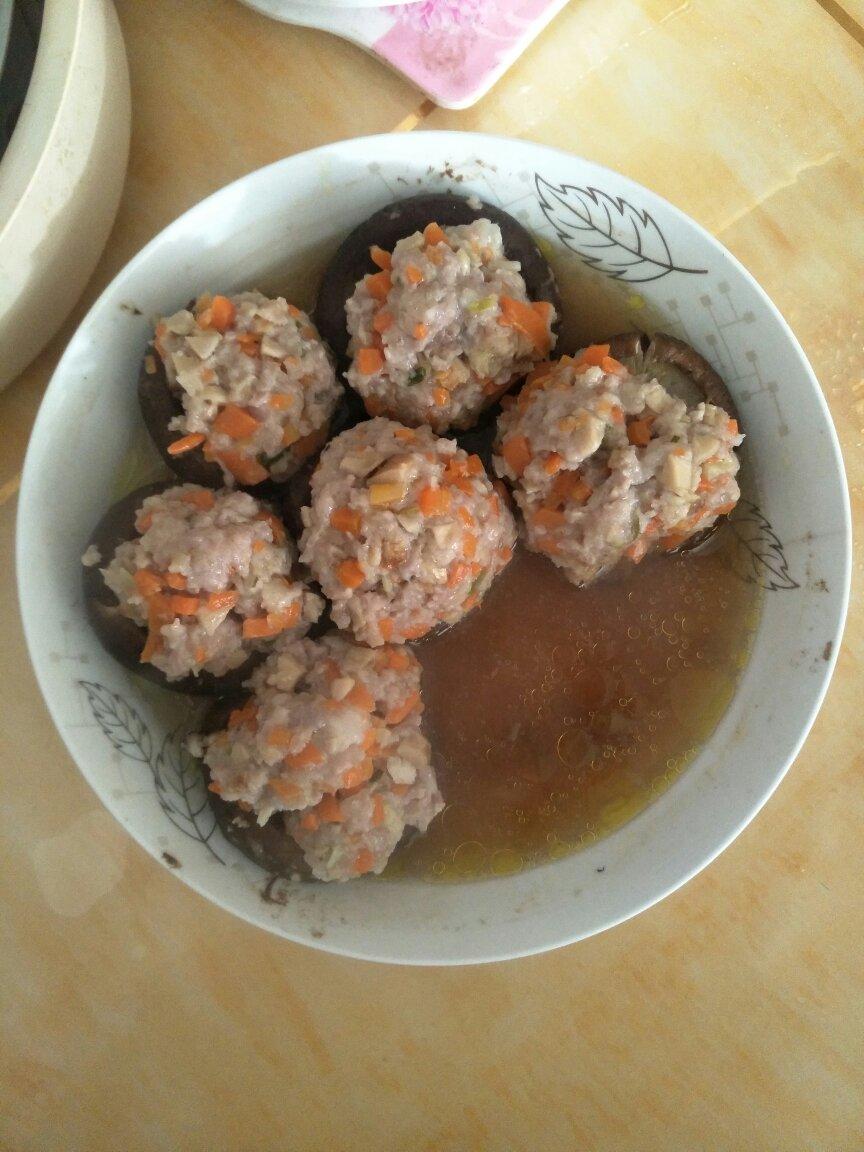 豆腐肉末酿香菇