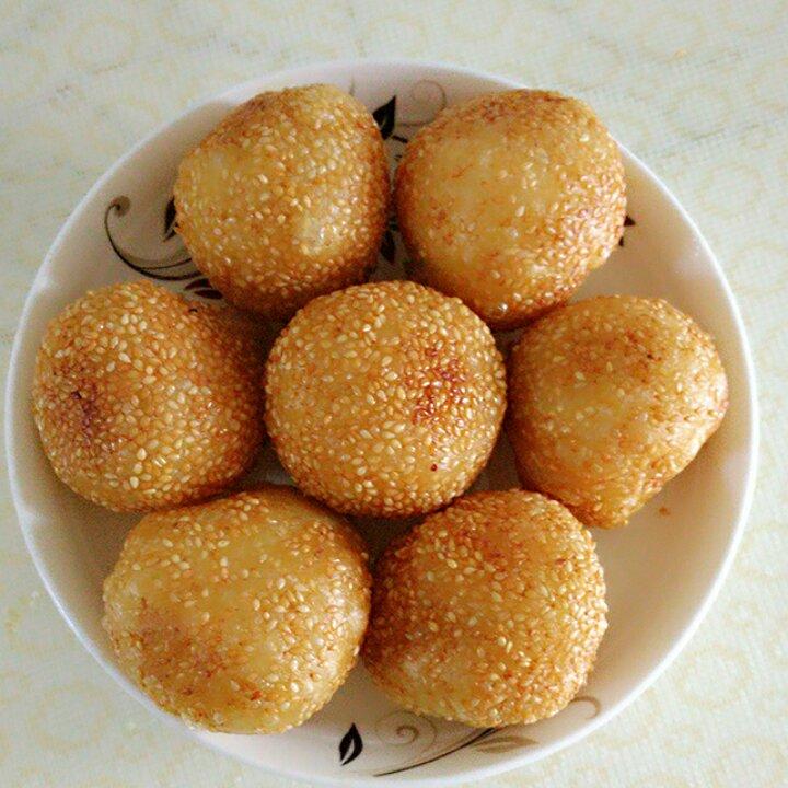 豆沙麻球