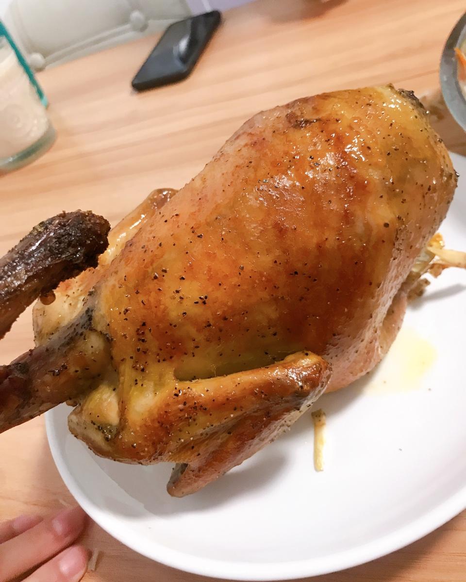 超简单的脆皮烤鸡