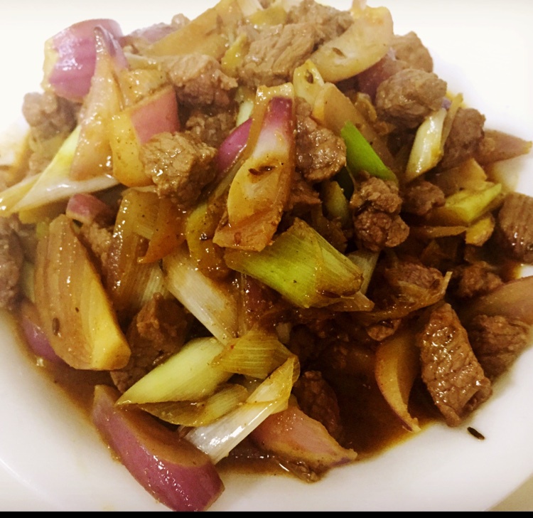 孜然羊肉粒