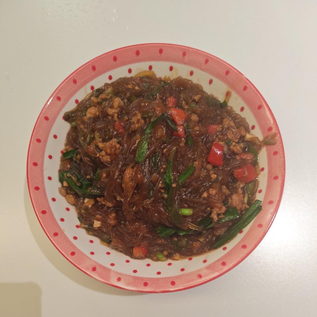 蚂蚁上树——肉沫粉条