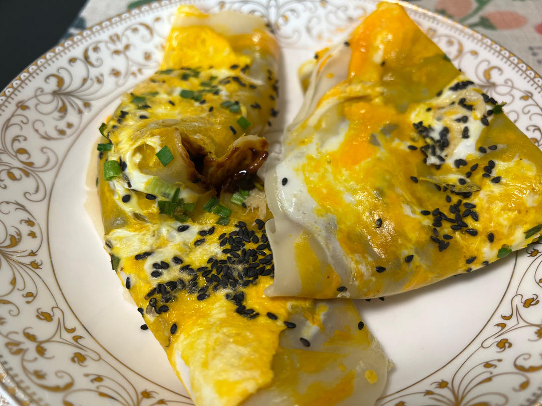 秒杀早餐摊的香软鸡蛋饼