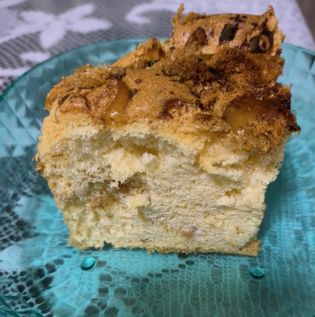 肉松香葱蛋糕超低油低糖｜2个6寸