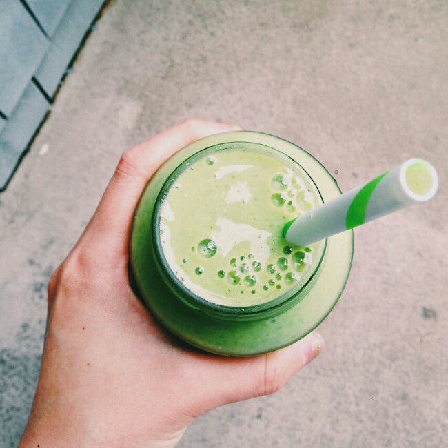 [♥健康早餐♥]绿奶昔 green smoothie version 1