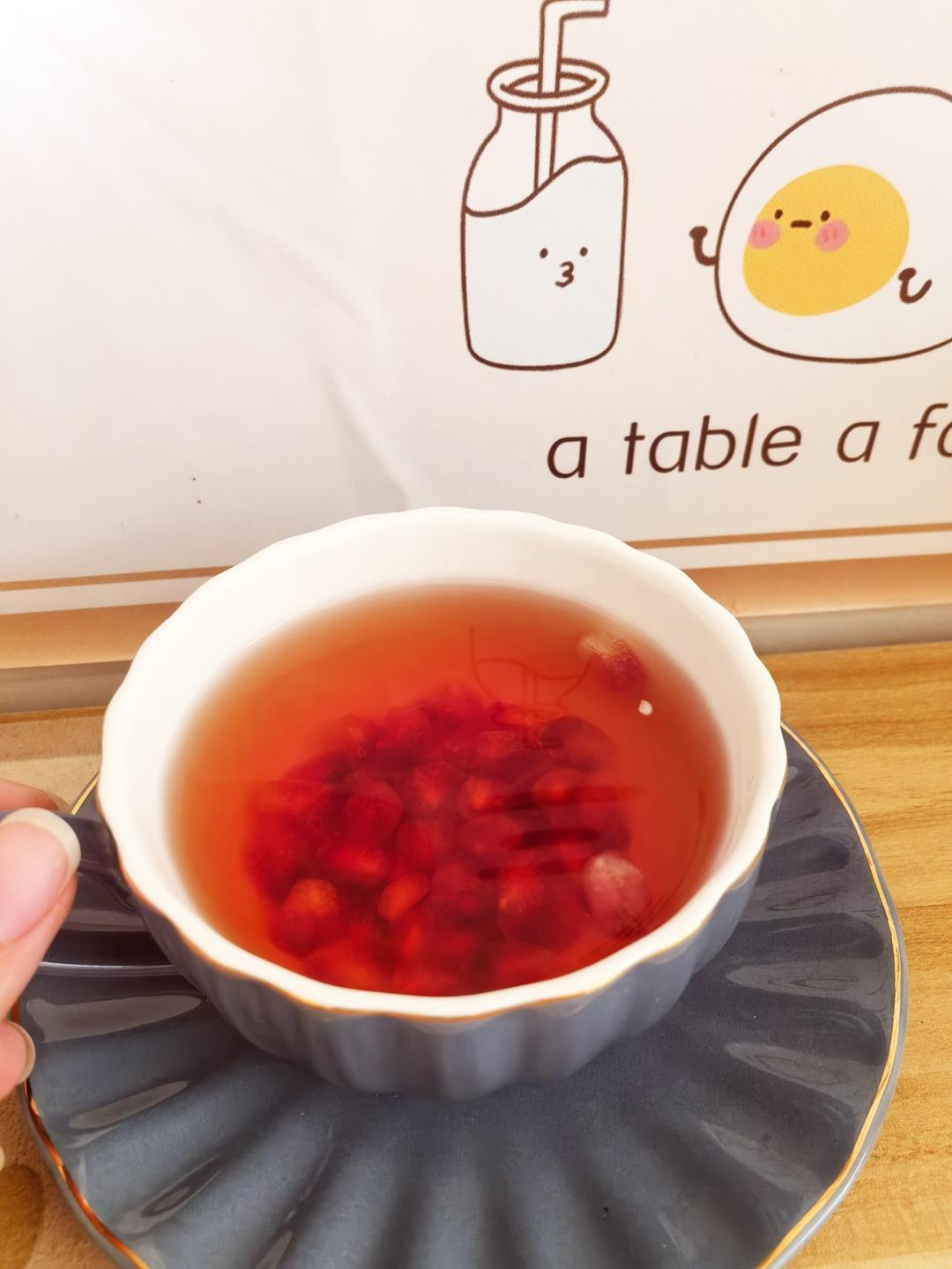 石榴煮茶的做法 步骤9