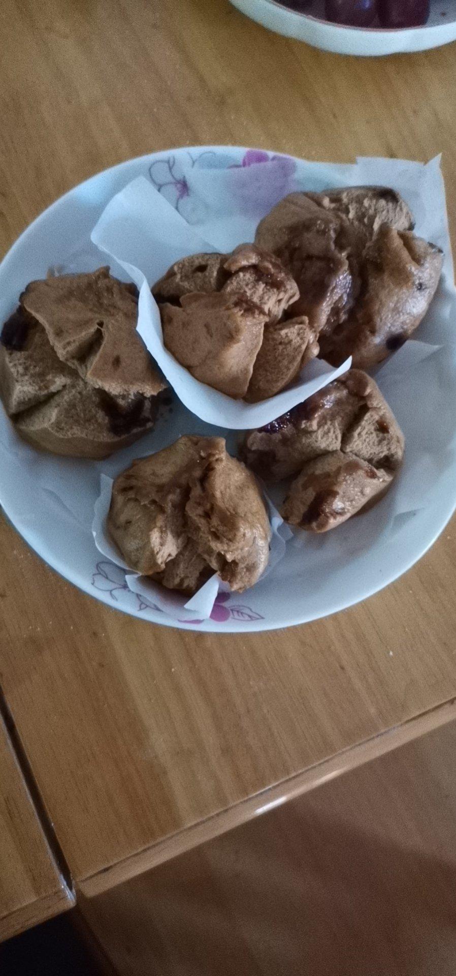 不用剪自然开花的《红糖开花馒头》