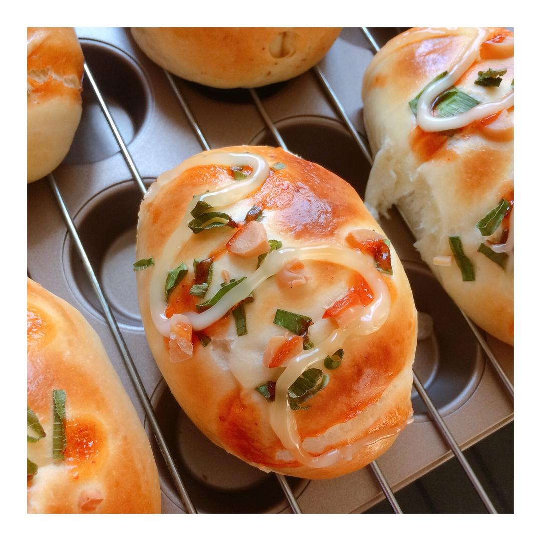 香葱火腿肉松面包