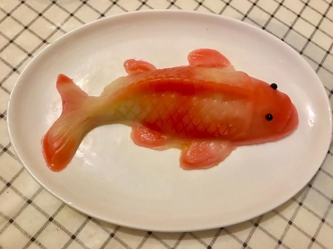 鲤鱼无梦做的新年锦鲤鱼年糕