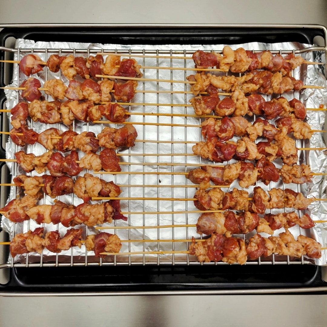 大嫂yo做的烤羊肉串烤箱版